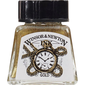Tinta Para Desenho W&N- Gold - 14mL