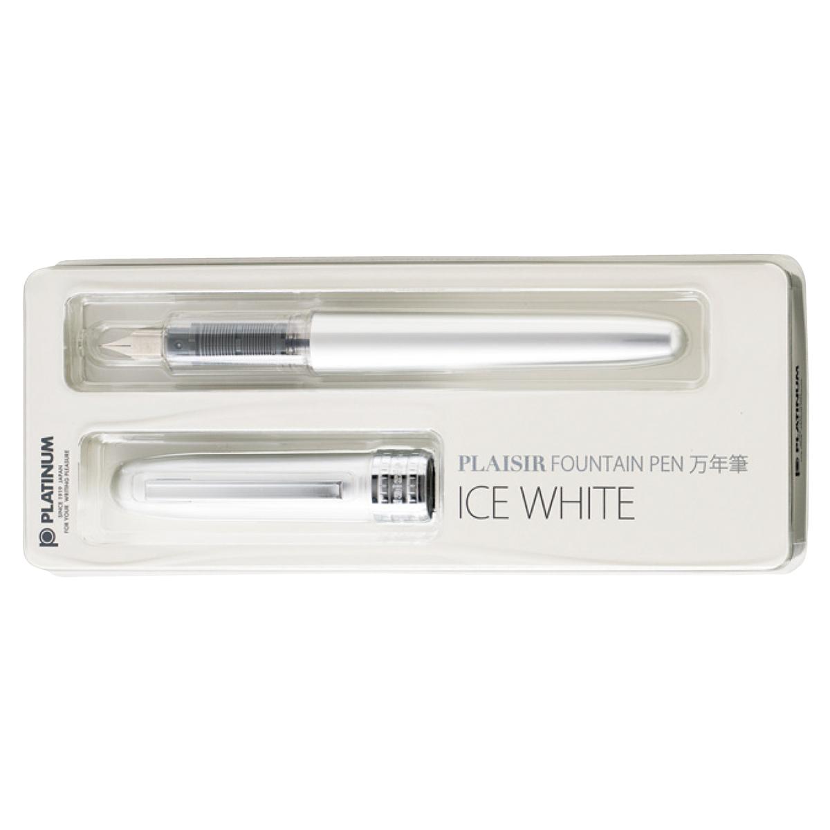 Caneta Tinteiro Platinum Plaisir - 0.5 Ice White