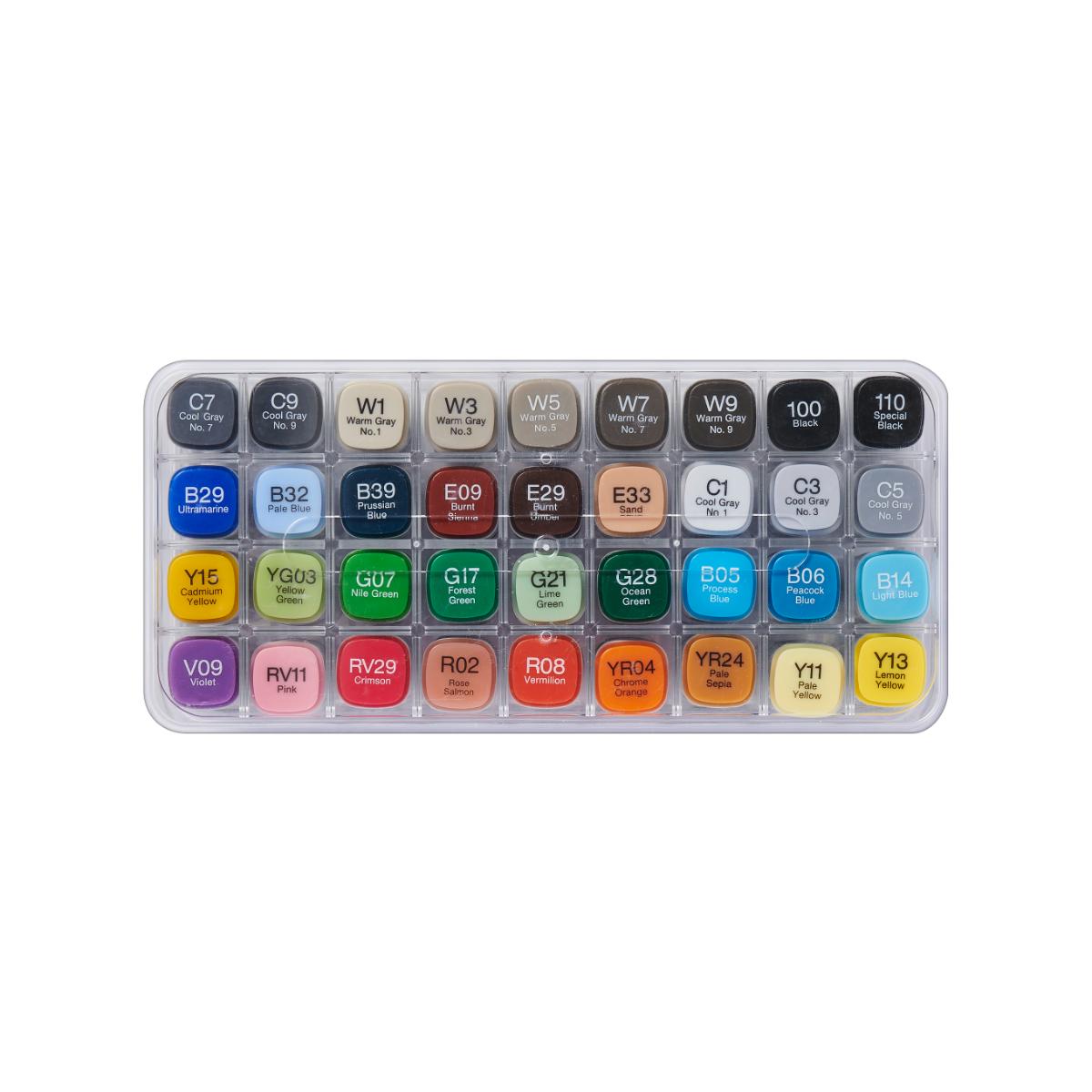 Copic Classic - Estojo com 36 Cores - Marcador Copic