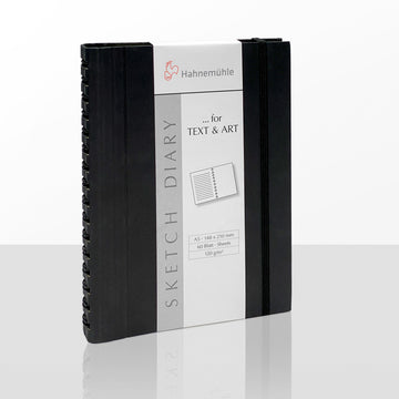 Sketch Diary Hahnemühle - Black - Espiral - A5 - 120g/m²