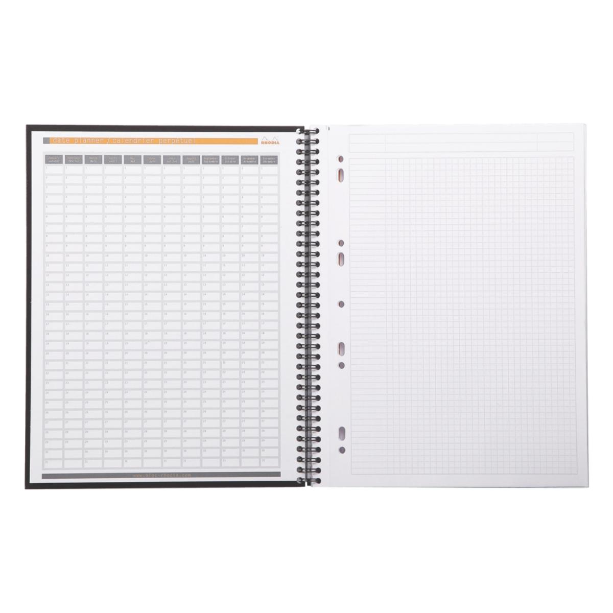 Caderno Rhodia Pro Book A4+  80FL 90G - Espiral 119930C