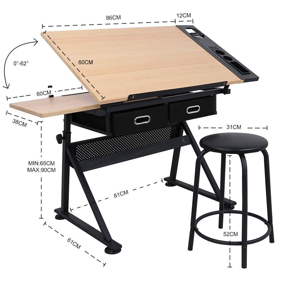 Mesa de Desenho Sinoart Board com Banqueta - SFE0193