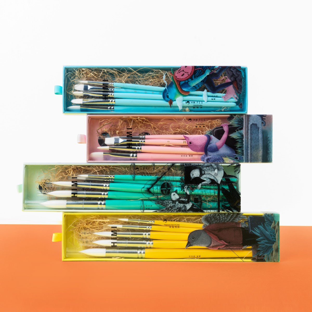 Kit Pincel para Guache HIMI com 5 – Cabo Verde