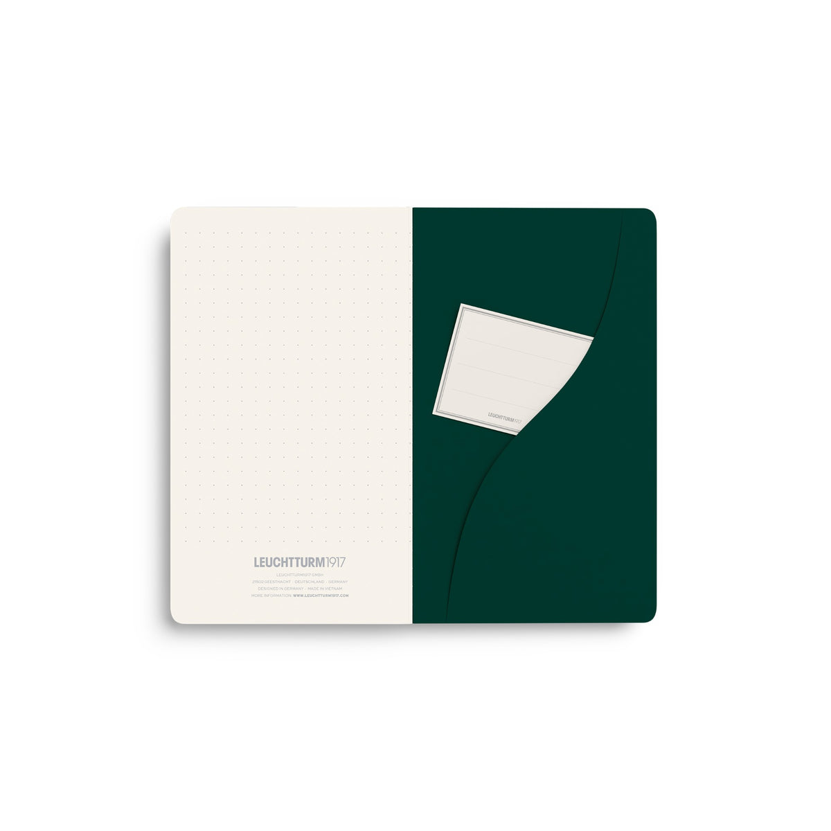 Caderno Leuchtturm Jottbook Pur A6 - Forest Green - Pontilhado C/3