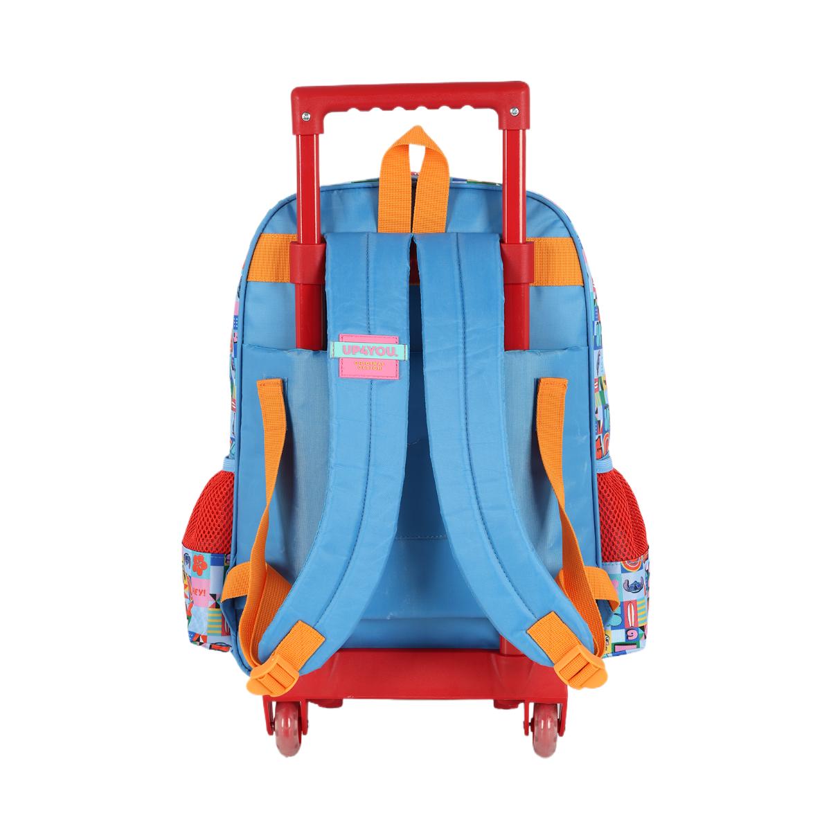 Mochila com Rodas Stitch Glasses - Azul