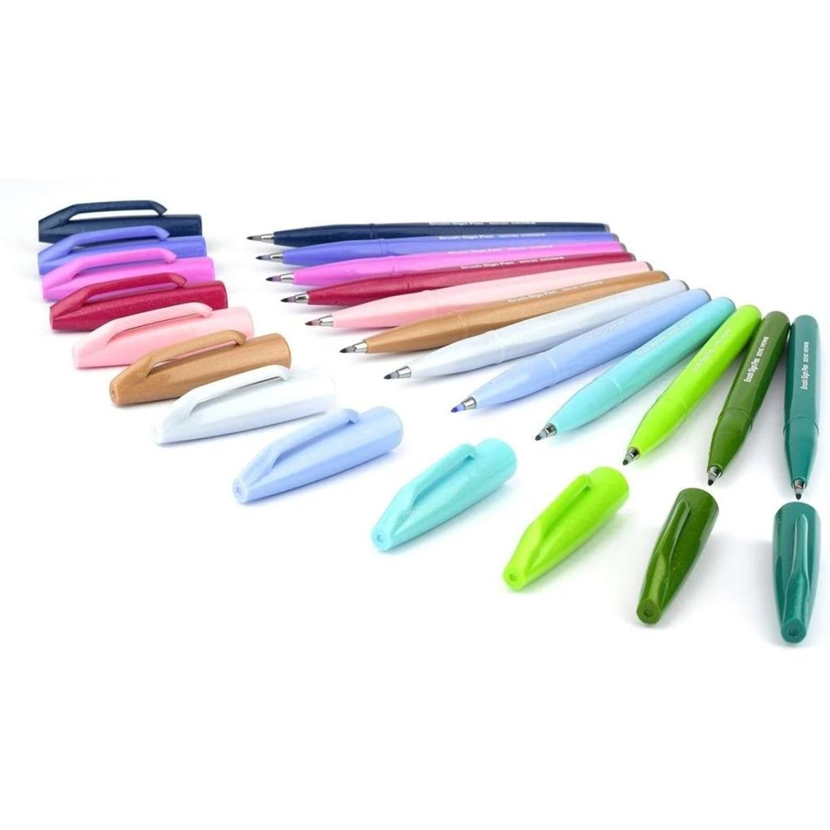 Kit Brush Sign Pen - 30 Cores
