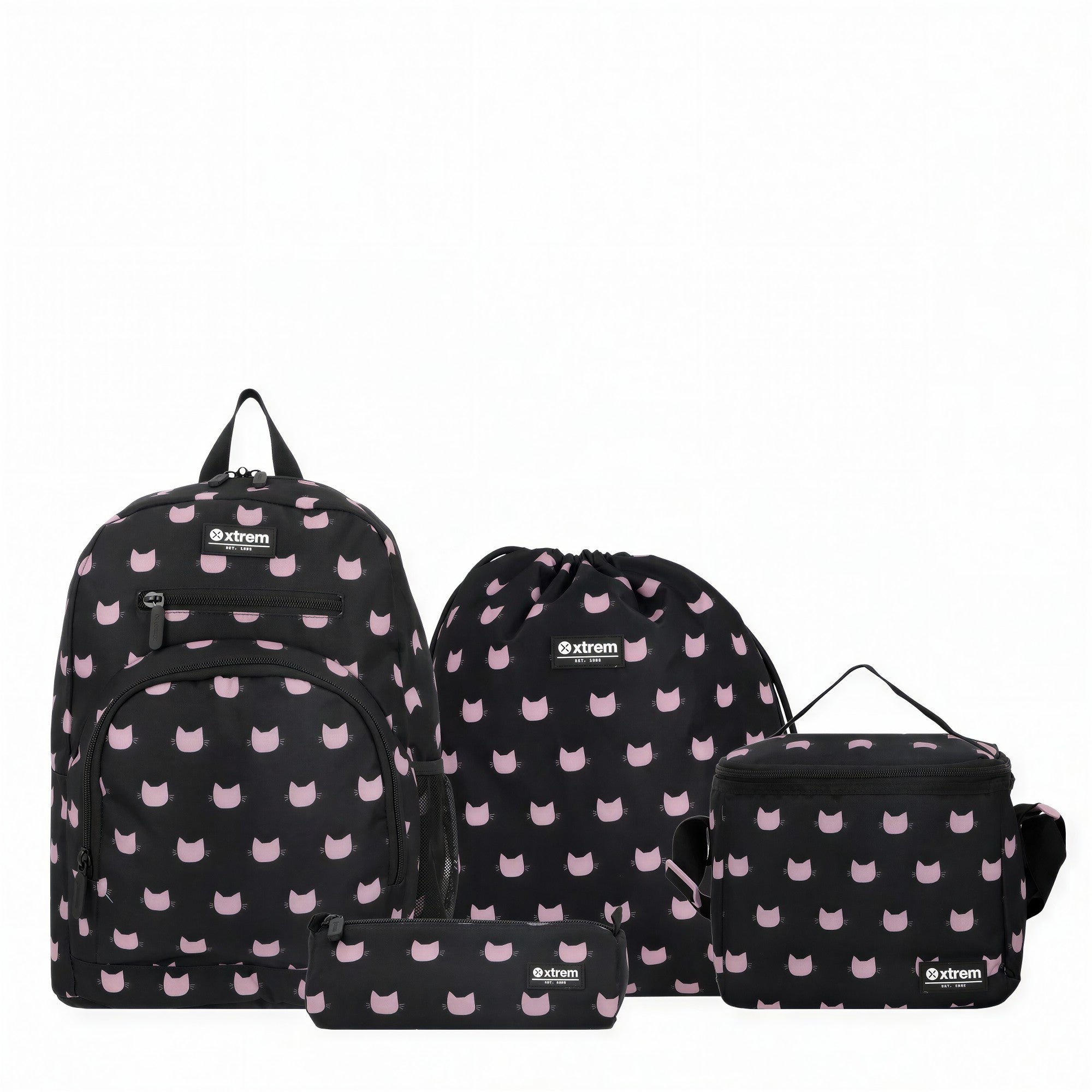 Kit Escolar Xtrem Multipack 5XT - Black Cat - 4 Peças