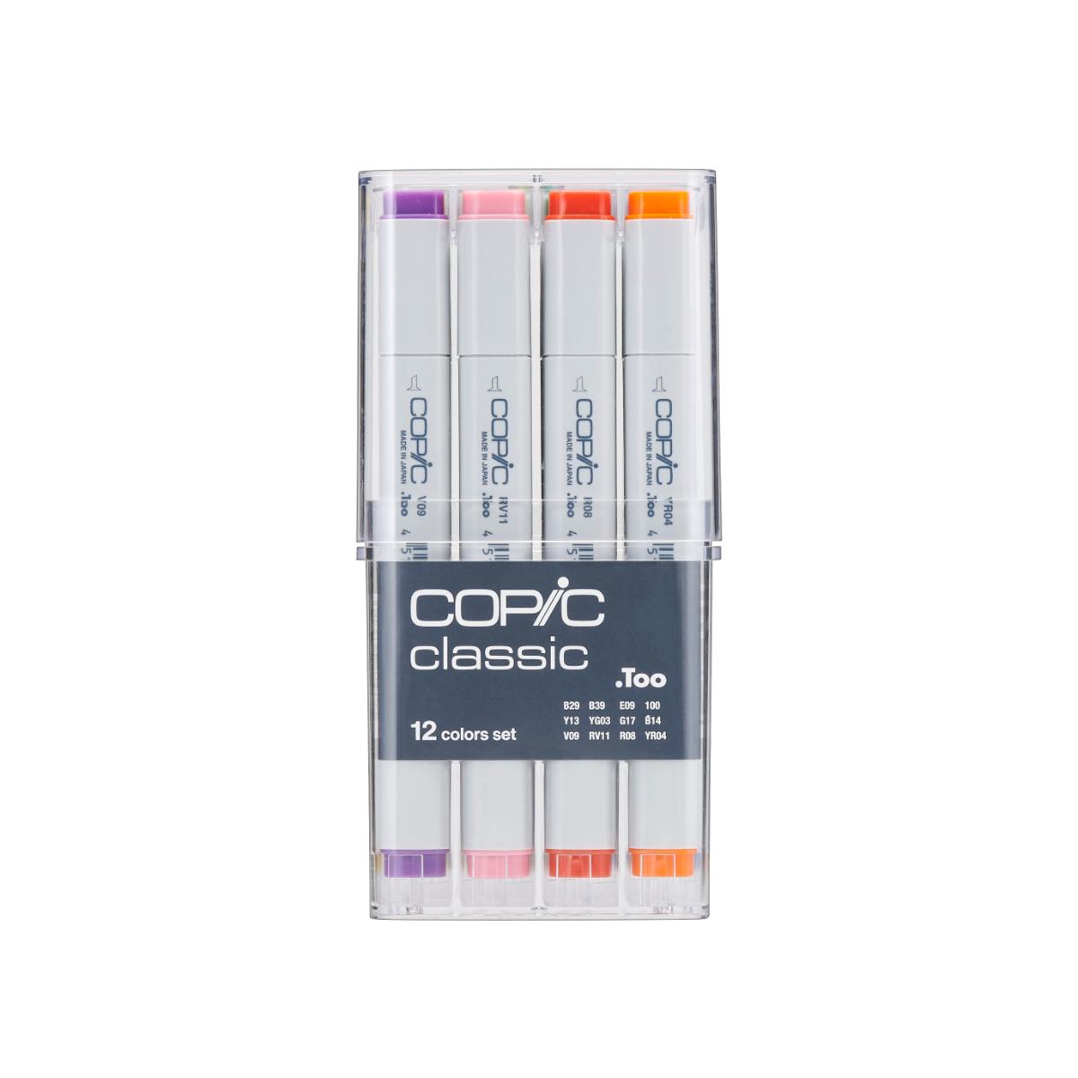 Copic Classic - Estojo com 12 Cores Básicas