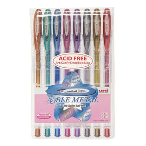 Uni Ball Signo Gel - Noble Metal 8 Cores