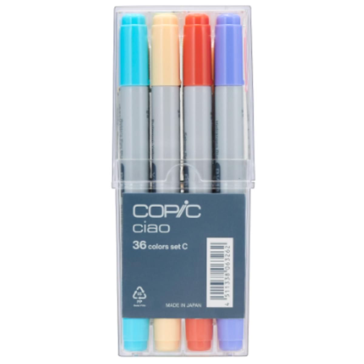 Copic Ciao - Estojo com 36 Cores - Conjunto 36C