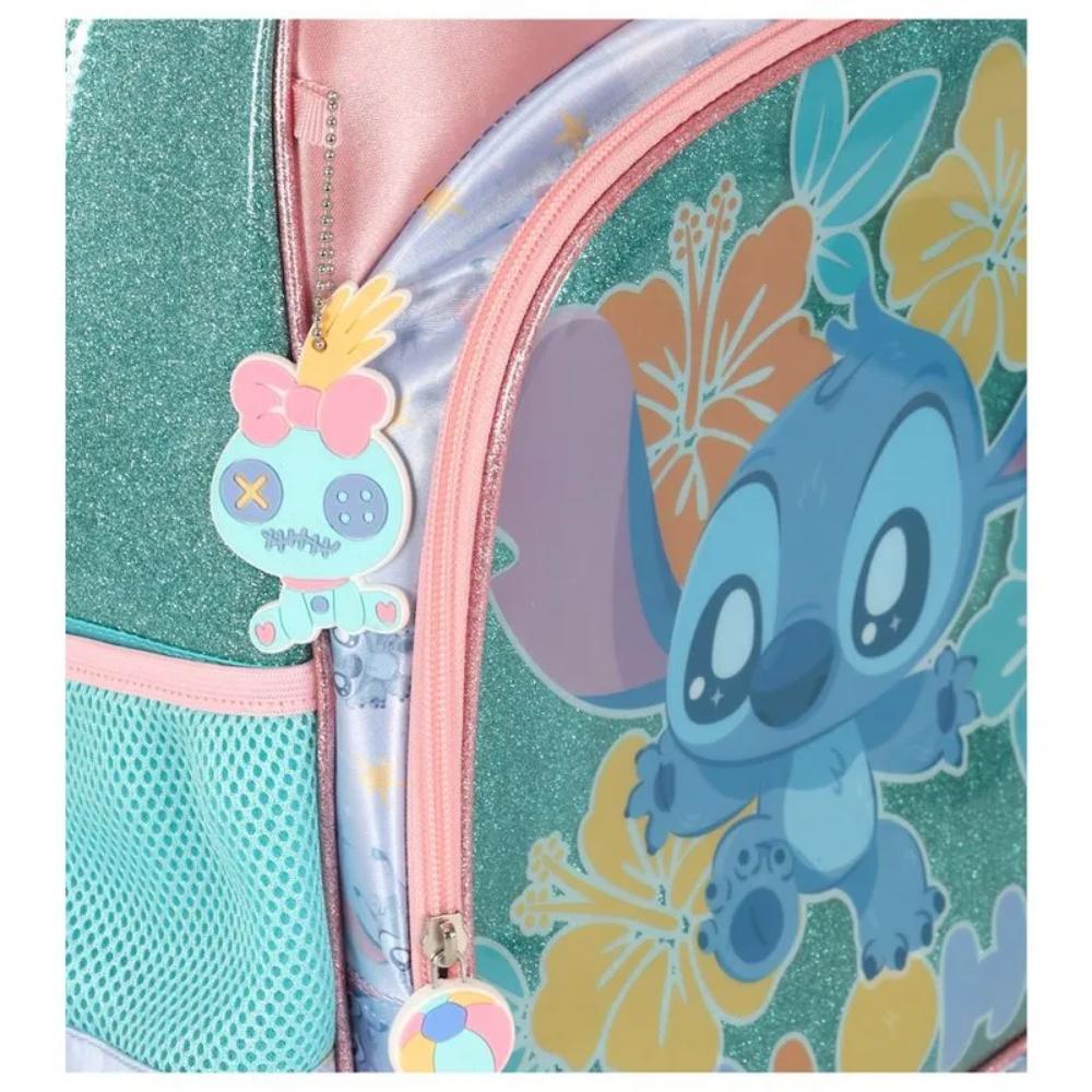 Mochila Stitch - Aloha - Azul Turquesa - IS42401SC