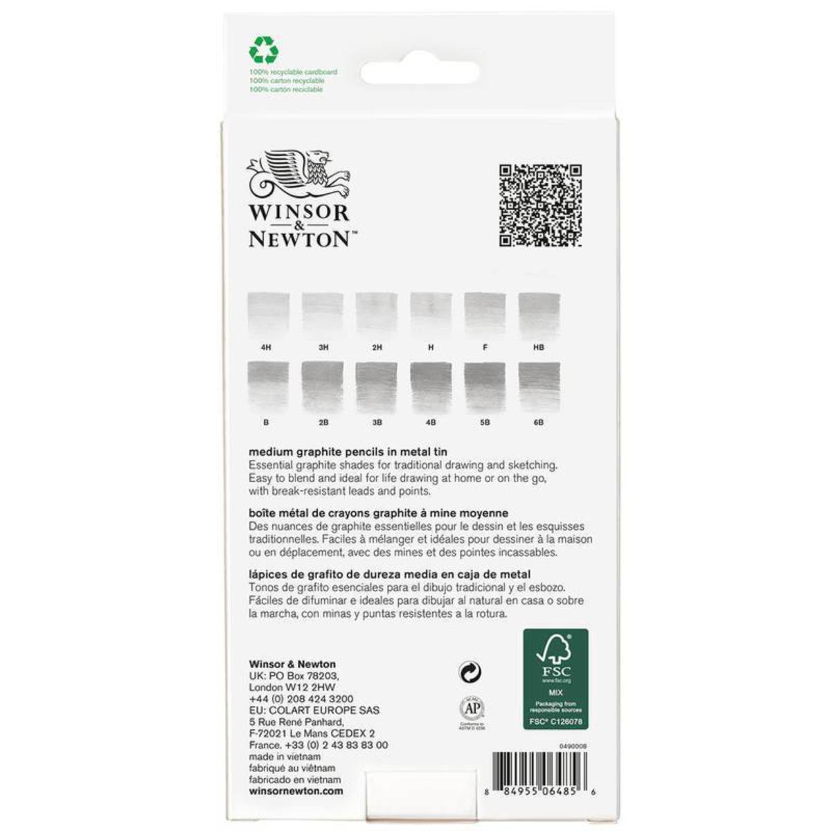 Estojo Lápis Graduado Winsor & Newton - 12 Unidades