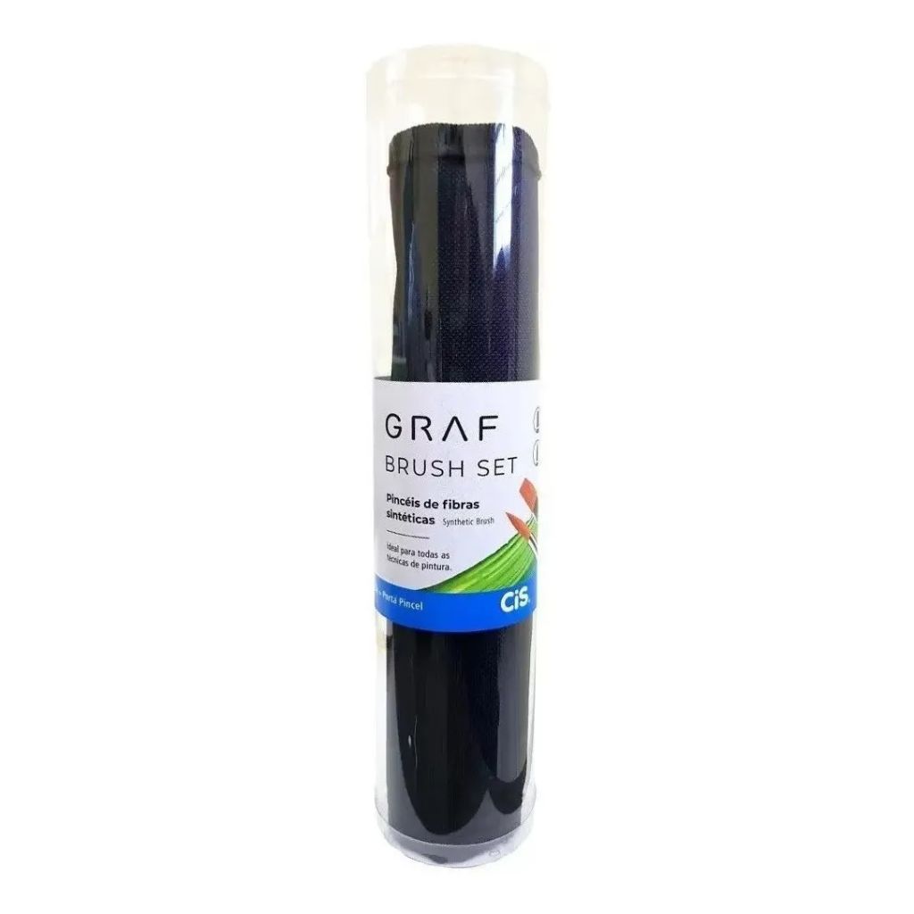 Kit de Pinceis Graf Brush - 15 Pinceis + Estojo Artístico