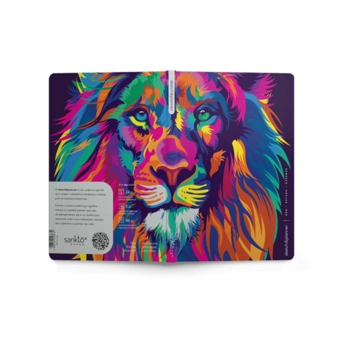 Planner Cristão Sketch e Planner - Lion Colors - Sankto