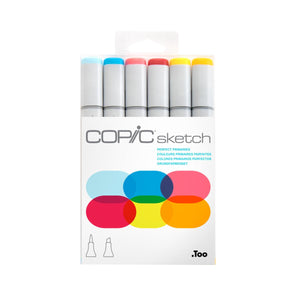 Copic Sketch Perfect Primaries - Kit com 6 Cores Primárias
