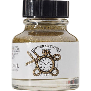 Tinta Para Desenho Winsor & Newton - 30ml - Gold - 1010283