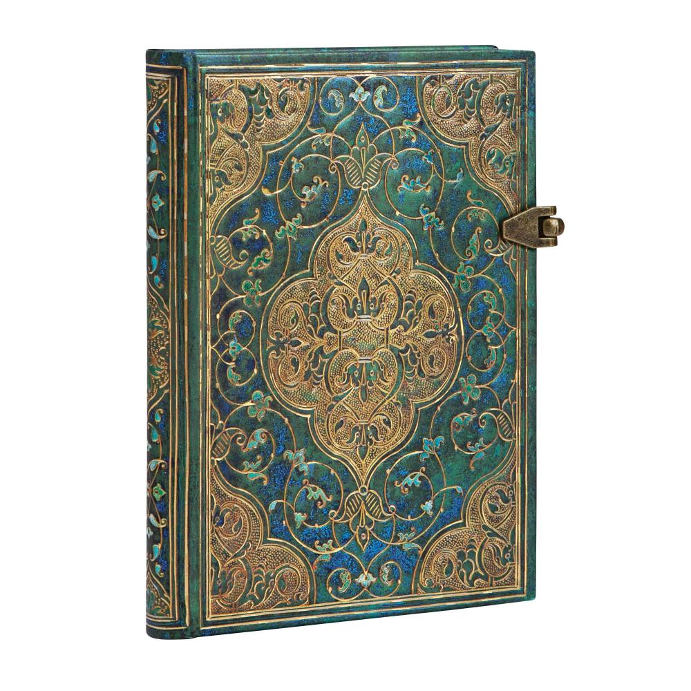 Caderno Paperblanks Midi - Turquoise Chronicles - Pautado