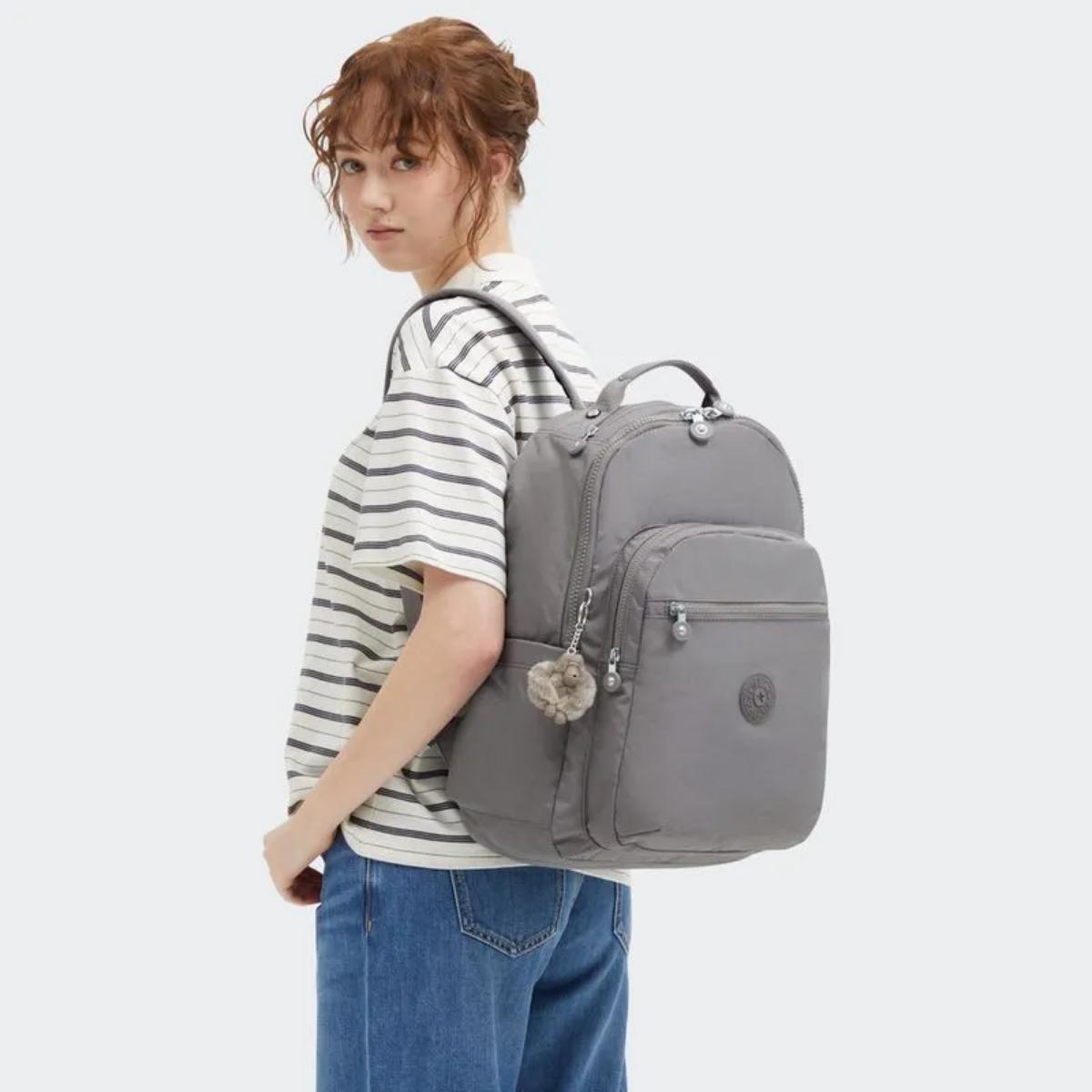 Mochila Kipling Seoul - Inviting Grey