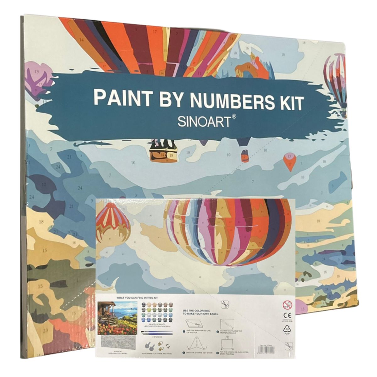 Kit Pintura Numerada em Tela - Paisagem Impressionista - 40x50cm