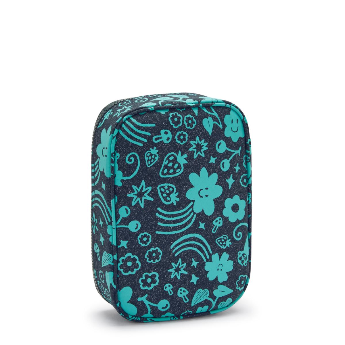 Estojo Kipling 100 Pens - Magical Print - Azul