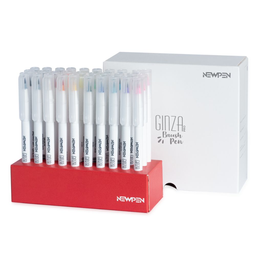 Newpen Ginza Pro - Kit com 30 Brush Pens