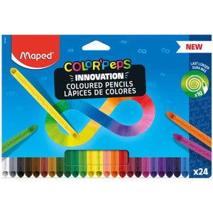 Lapis de Cor Infinito Maped - 24 Cores - Lápis Infinity