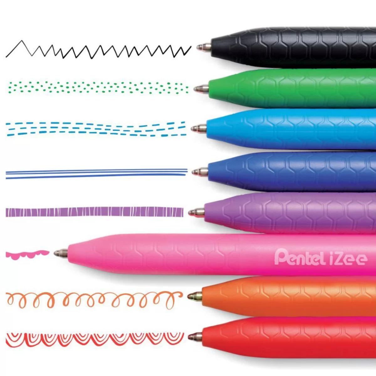 Caneta Esferográfica Retrátil Izee - Preta - 0.7mm