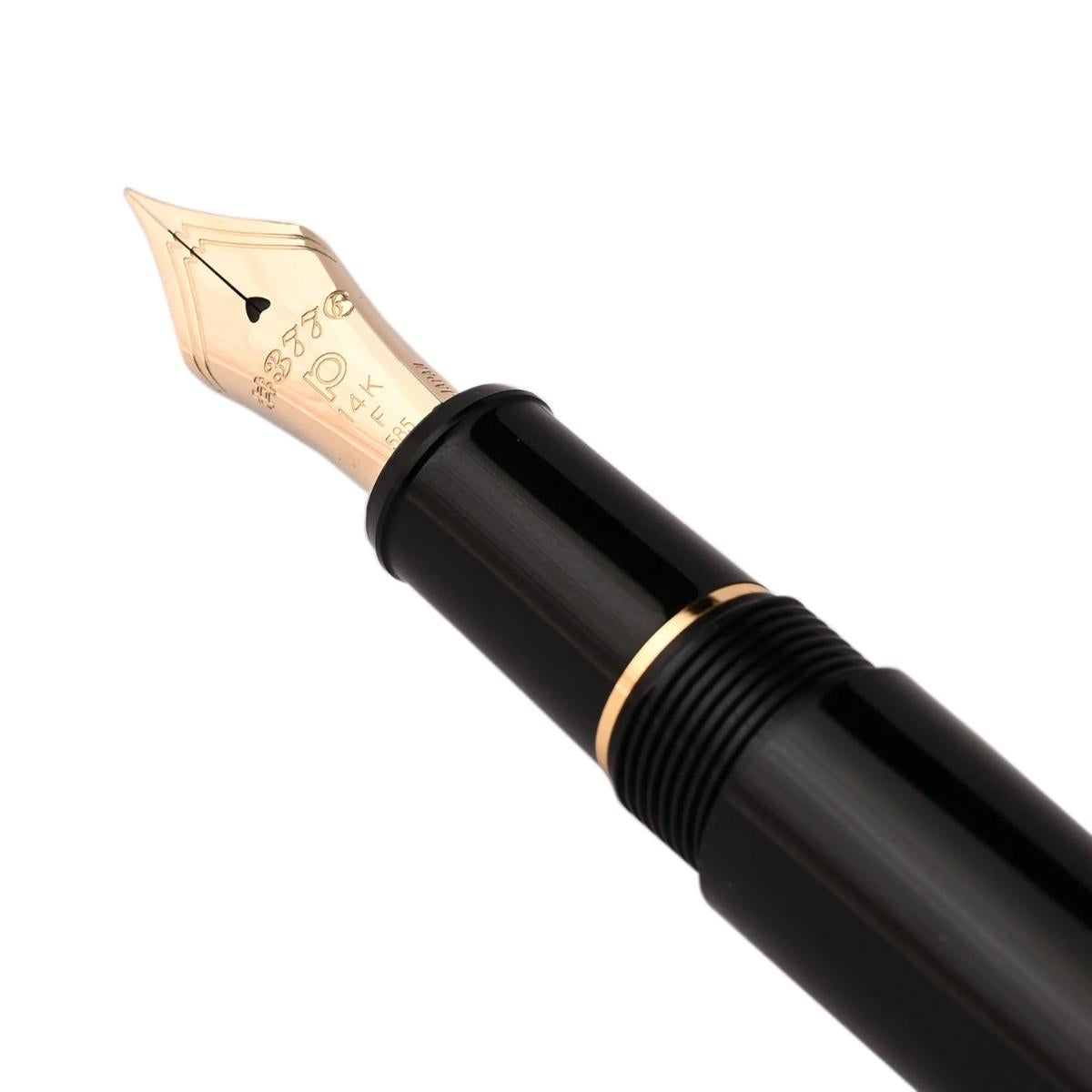 Caneta Tinteiro Platinum Century 3776- Black Gold - Pena F