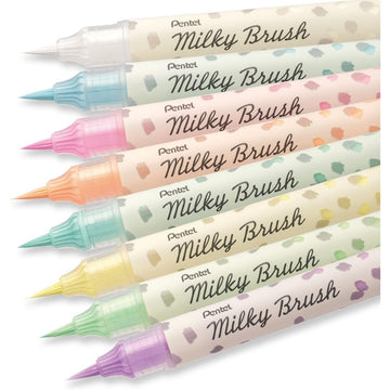 Brush Pen Pentel Milky Brush - Cores