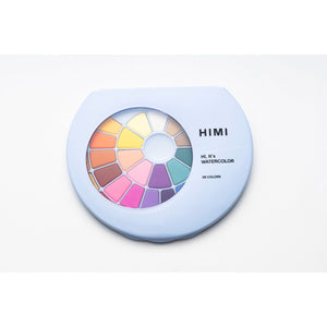 Tinta Aquarela HIMI 24 Cores Sólida com Pincel