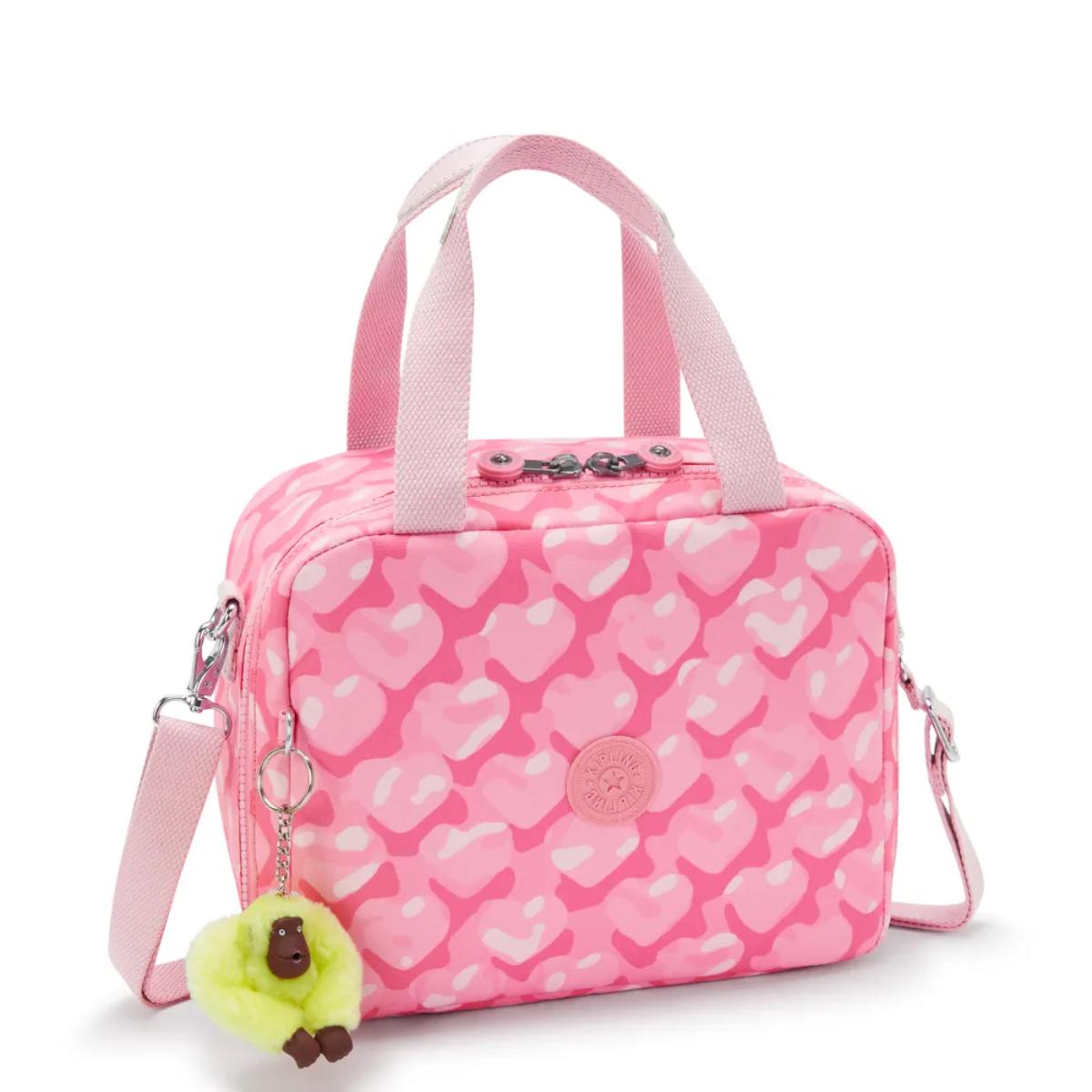 Lancheira Kipling Miyo - Adorable Hearts - Estampada