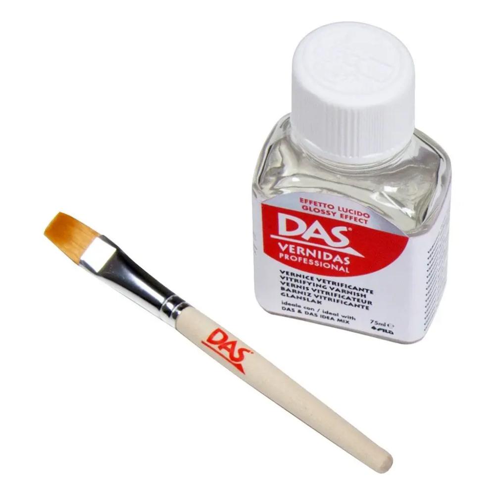 Verniz Protetivo Vitrificante DAS - 75ml + Pincel