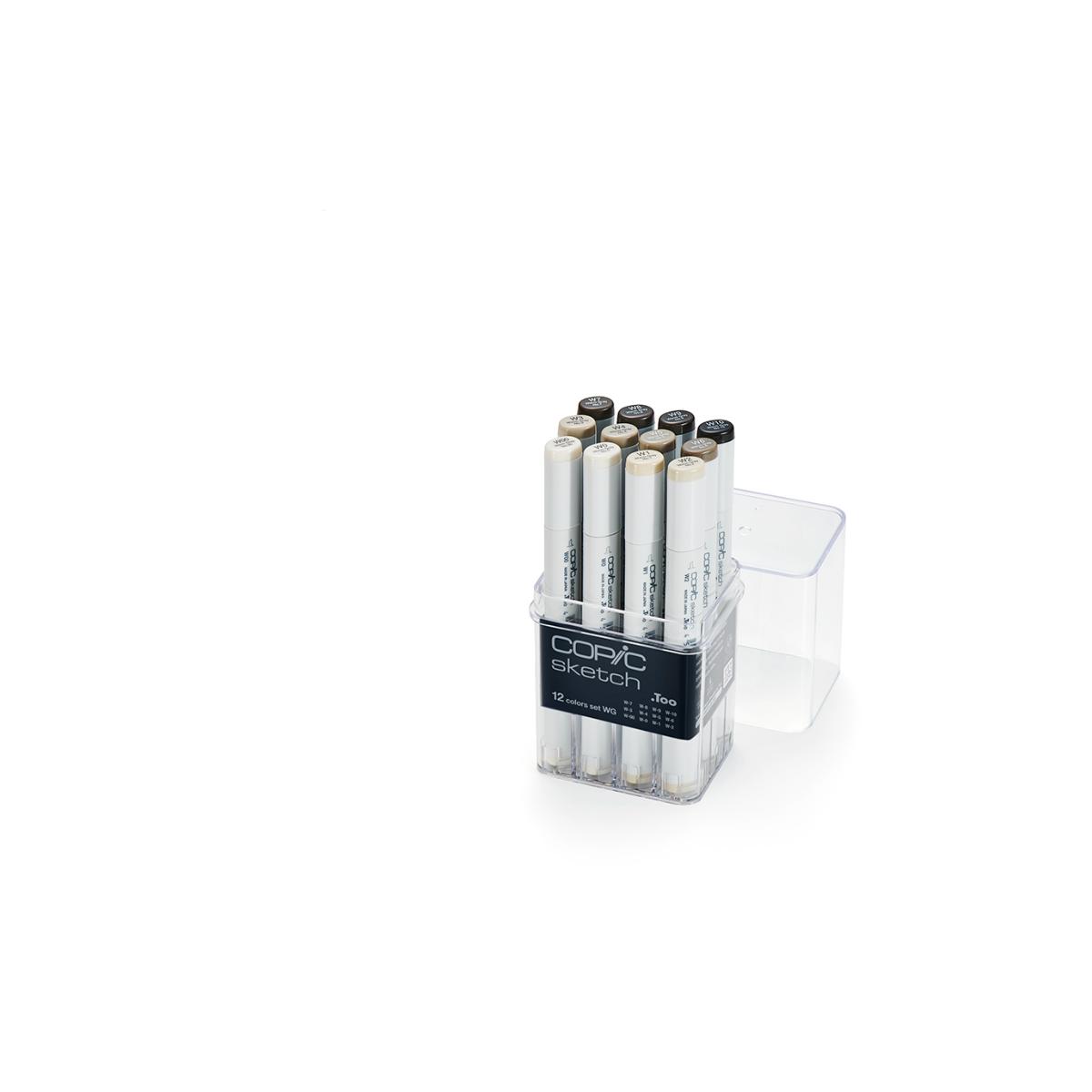 Copic Sketch - 12 Tons de Cinza - Warm Gray