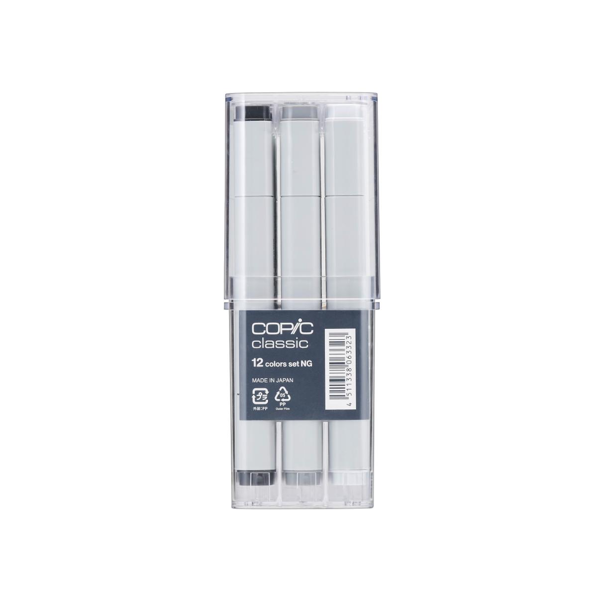 Copic Classic - Estojo com 12 Tons de Cinza - Neutral Grey