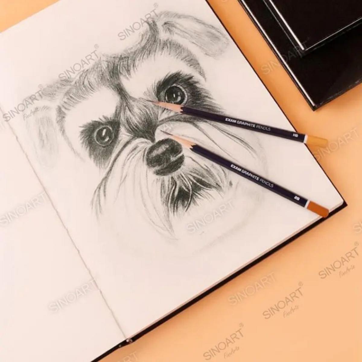 Sketchbook A5 Sinoart - Tamanho A5 - 80FLS 100G