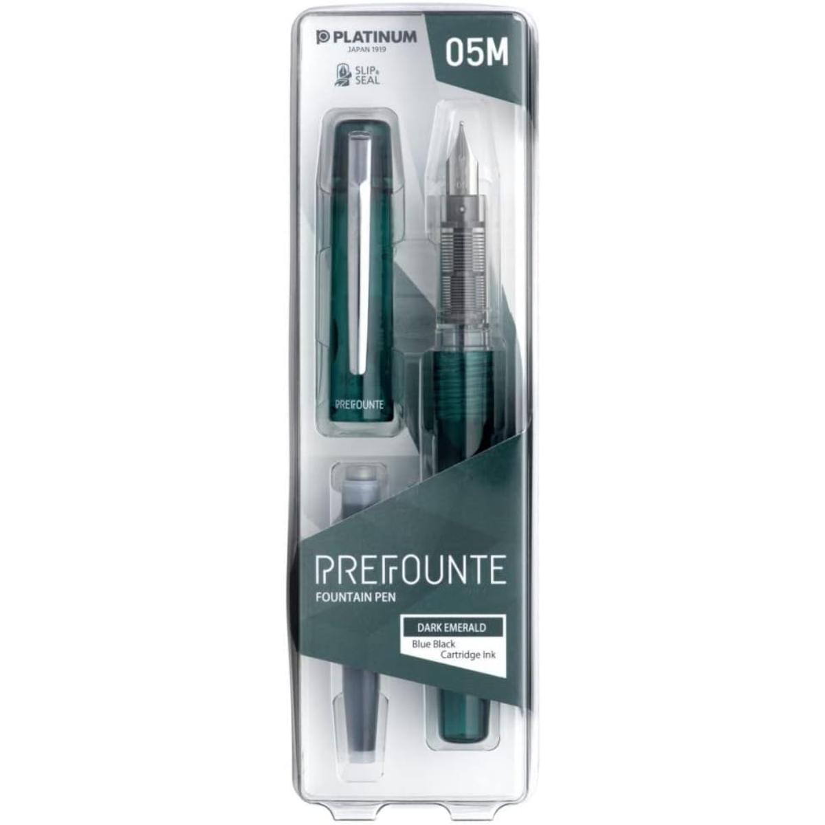 Caneta Tinteiro Platinum Prefounte 0,5 - Dark Emerald