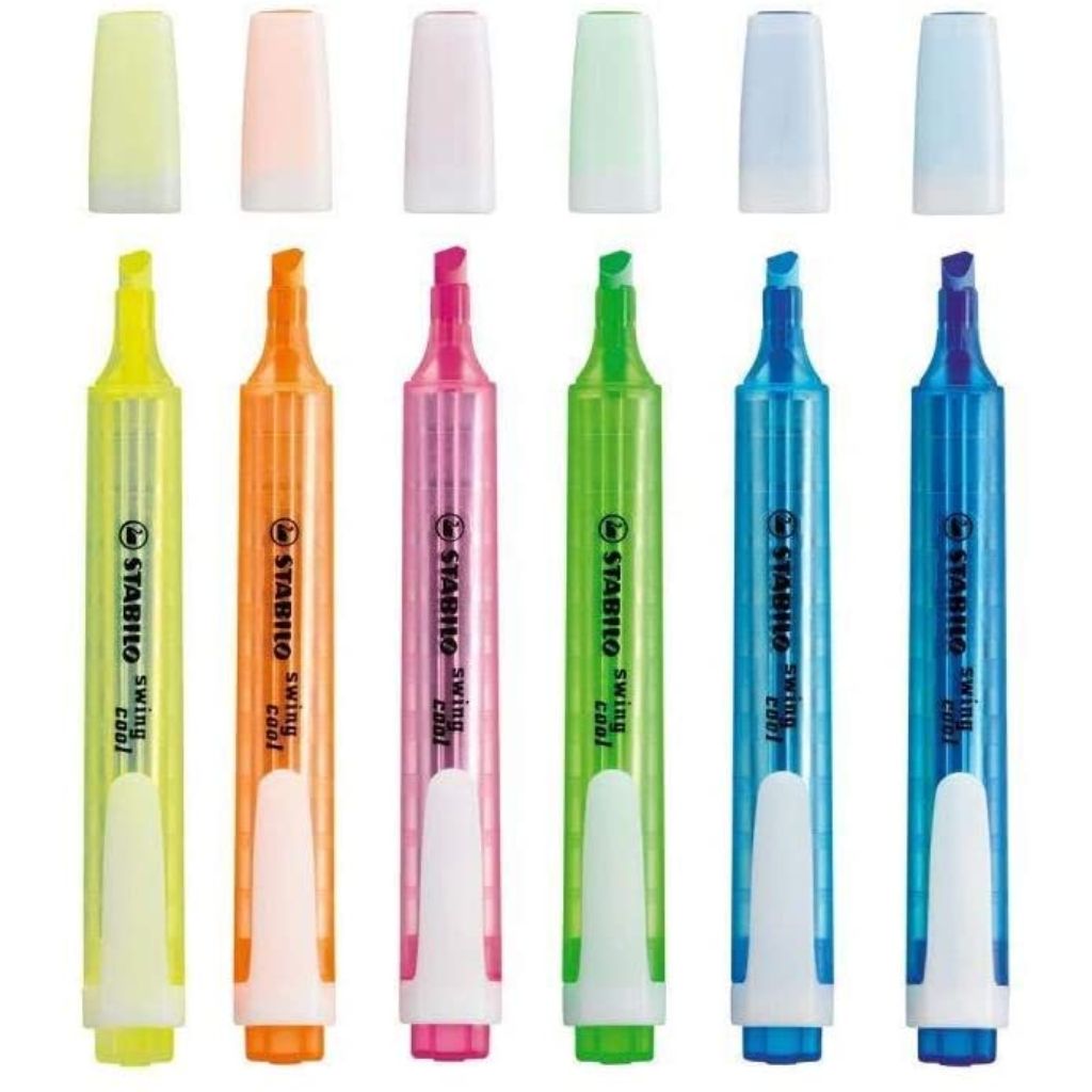 Marca Texto Stabilo Swing Cool - Estojo com 6