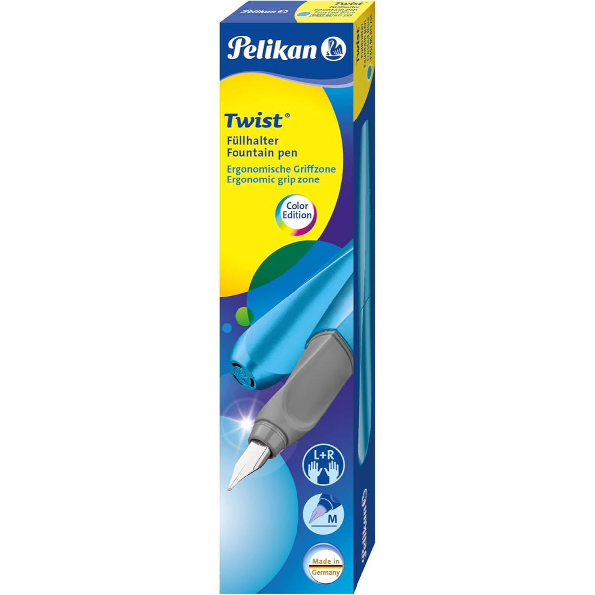 Caneta Tinteiro Pelikan Twist - Frosted Blue