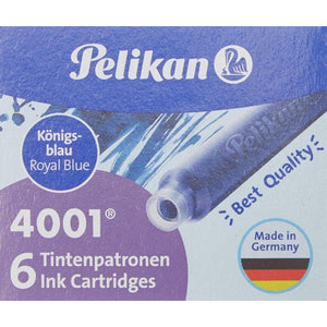 Cartucho Pelikan 4001 - Internacional TP6 (Curto) - Azul Royal