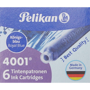 Cartucho Pelikan 4001 - Internacional TP6 (Curto) - Azul Royal