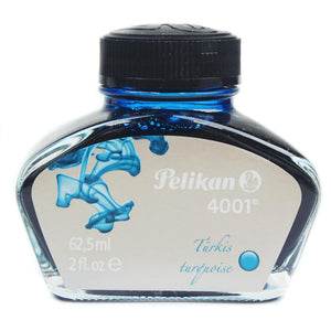Tinta Para Caneta Tinteiro Pelikan 4001 - Azul Turquesa- 62,5ml - 329201