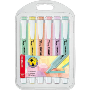 Marca Texto Stabilo Swing Cool - 6 Tons Pastel