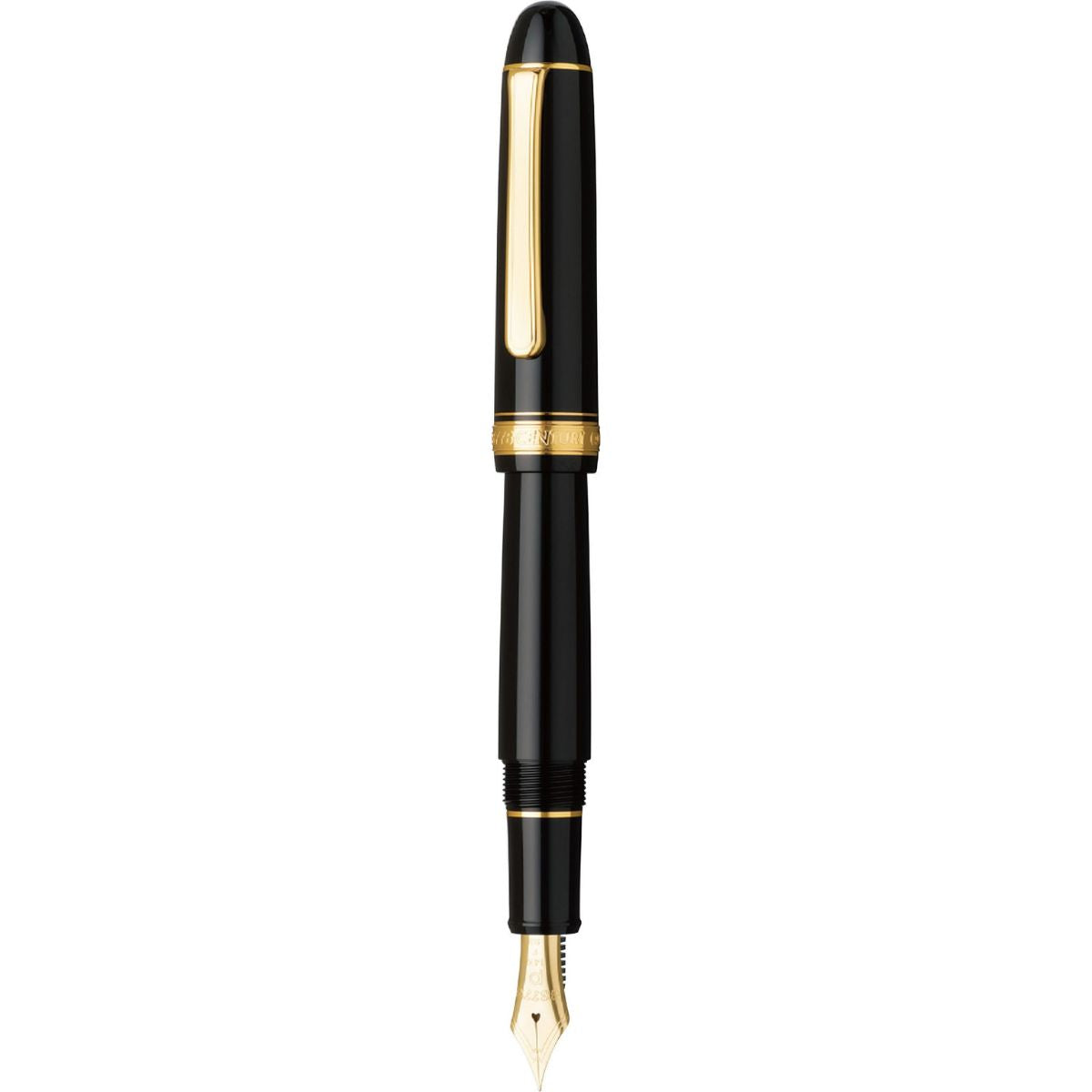 Caneta Tinteiro Platinum 3776 Century - Black Gold - Pena M