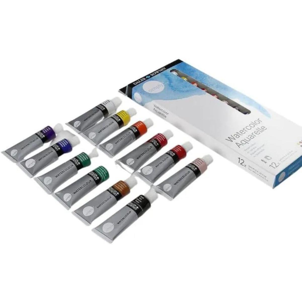 Kit Aquarela para Iniciantes Daler & Rowney Simply - 16 Peças