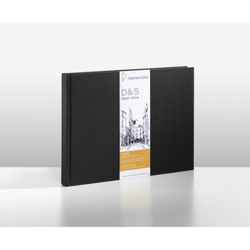 Sketchbook D&S Hahnemühle - Black - A6 Paisagem - 140g/m²