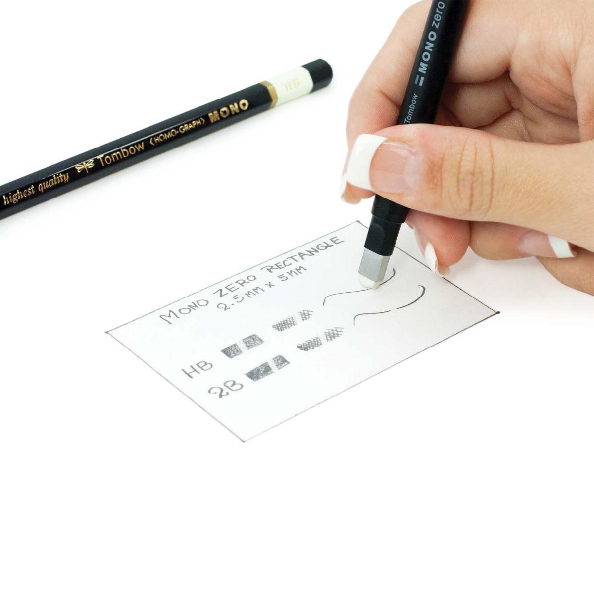 Caneta Borracha Mono Zero 2,5 - Retangular - Tombow