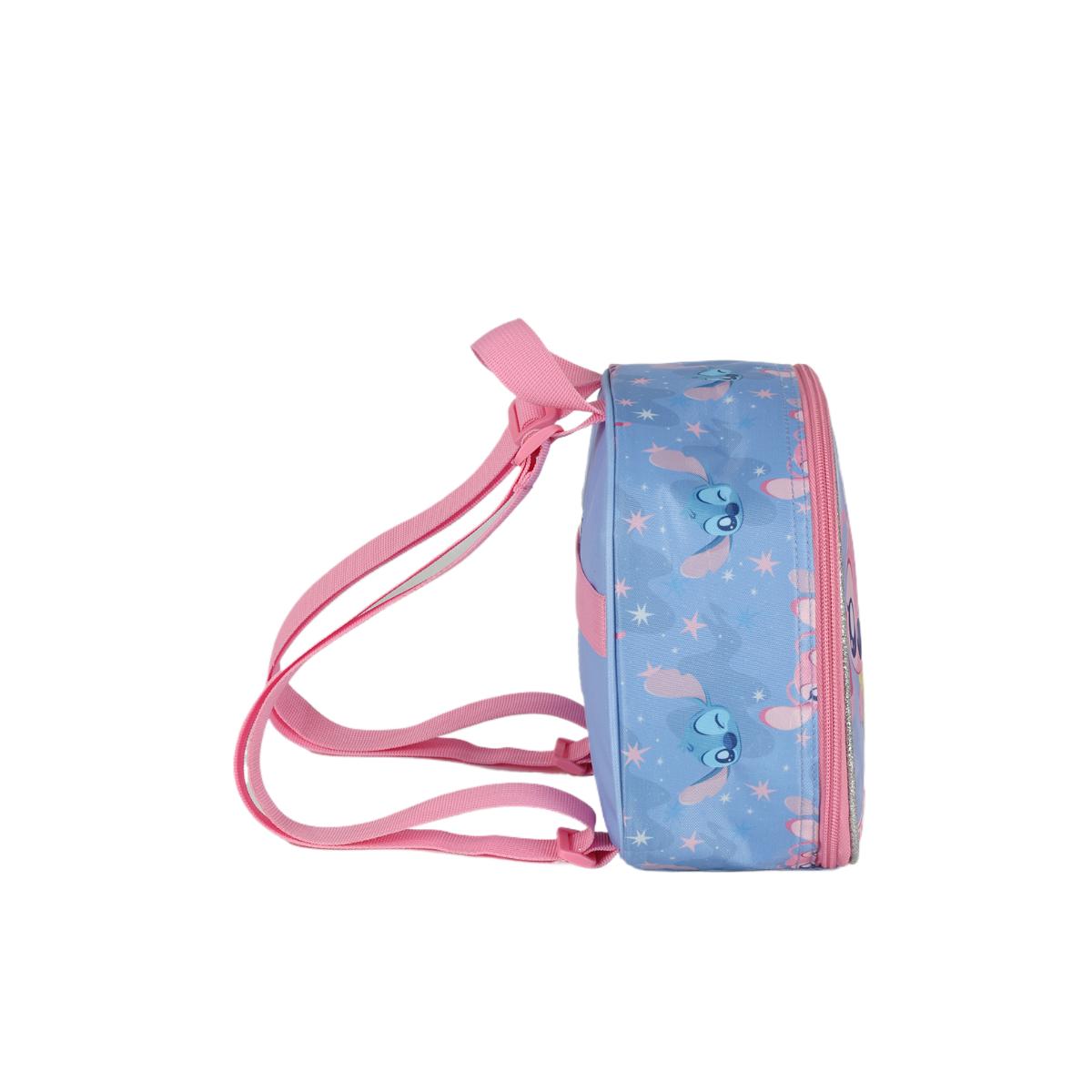 Lancheira Stitch Angel - Rosa