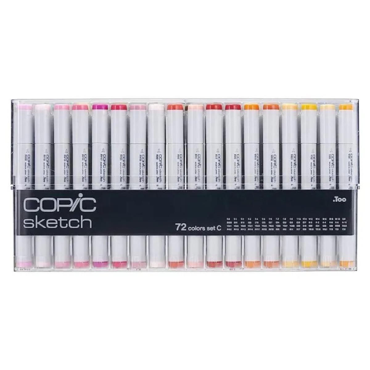 Copic Sketch - Estojo com 72 Cores - Conjunto 72C