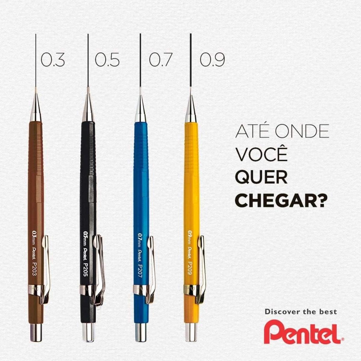 Lapiseira Pentel 0.7mm - Vermelho Vivo
