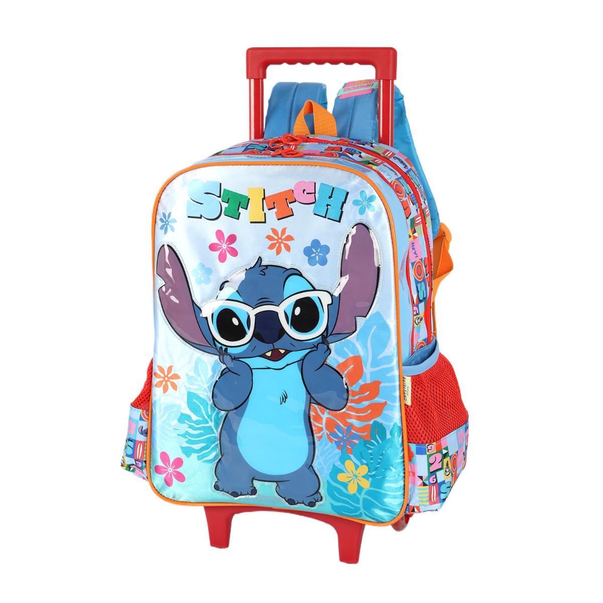 Mochila com Rodas Stitch Glasses - Azul
